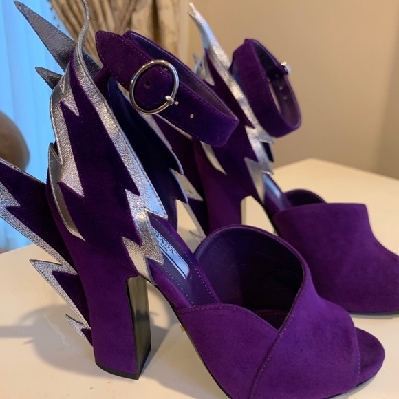 Prada Thunderbolt Ankle Strap Sandals 36 - Picture 10 of 15